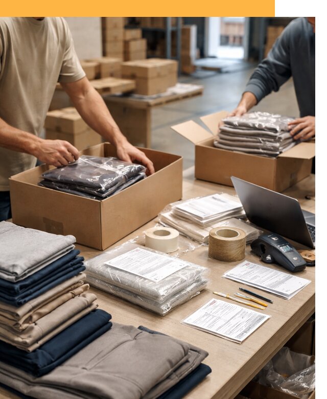 Перевозка одежды по миру от 7763 руб. с таможенным оформлением